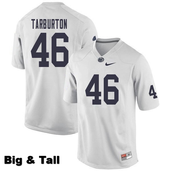 NCAA Nike Men's Penn State Nittany Lions Nick Tarburton #46 College Football Authentic Big & Tall White Stitched Jersey BZK7898WV